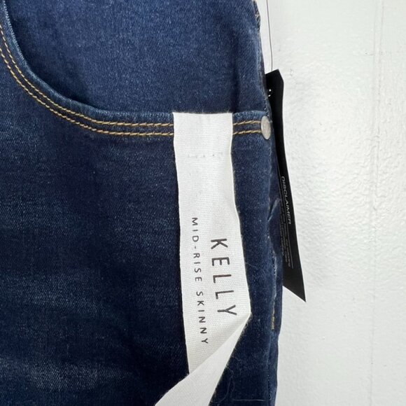 NWT Tahari Kelley Midrise Skinny Jeans Dark Wash Rayon Denim Mid Rise 24W 3X - Picture 2 of 6